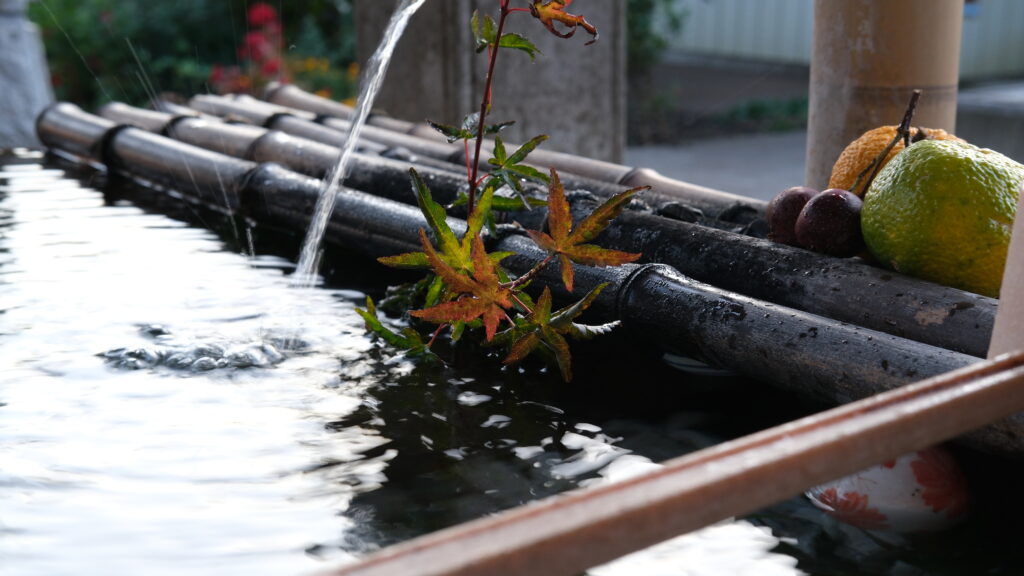 平出雷電神社 手水舎