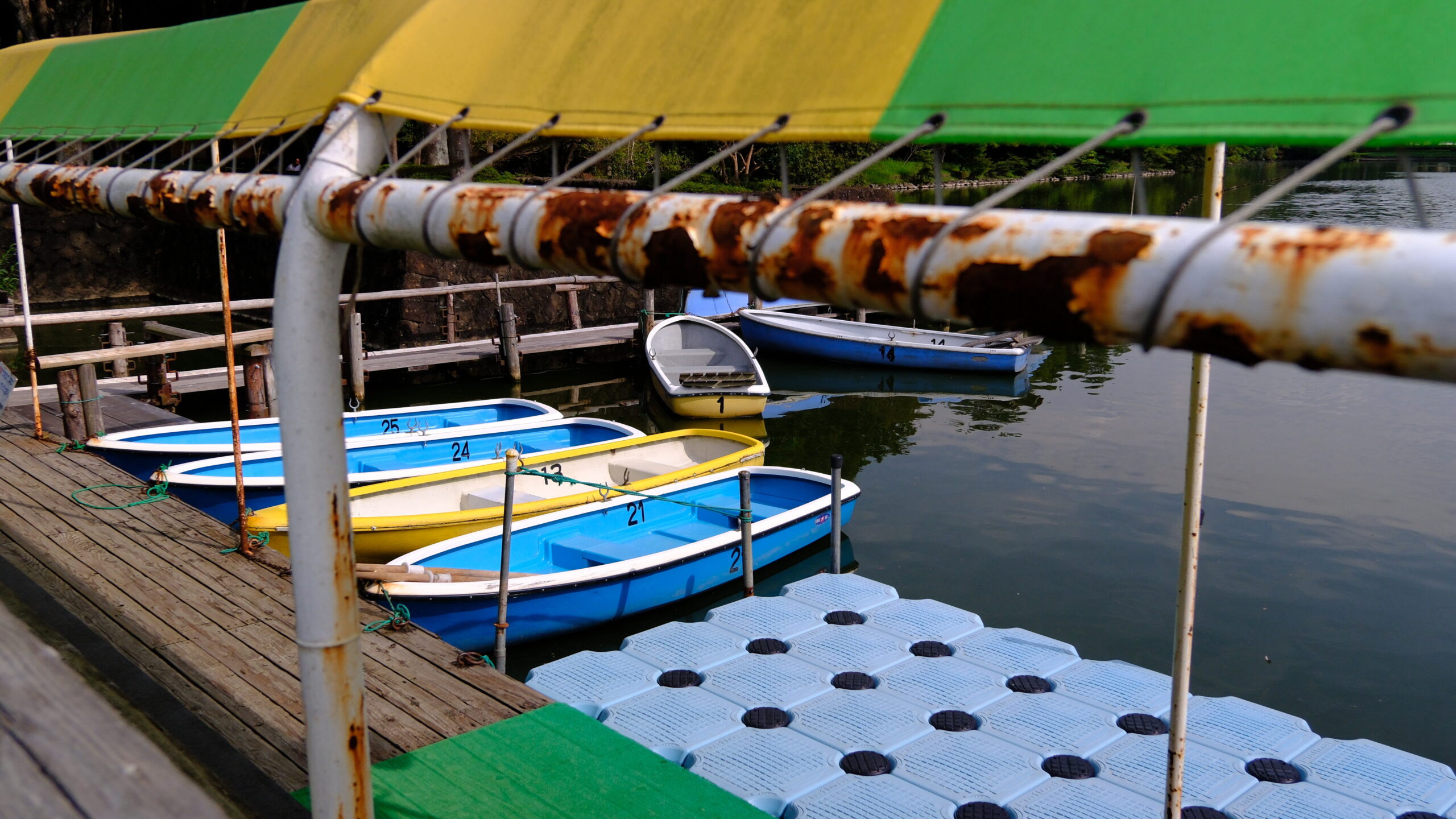 井頭公園　オール式ボート