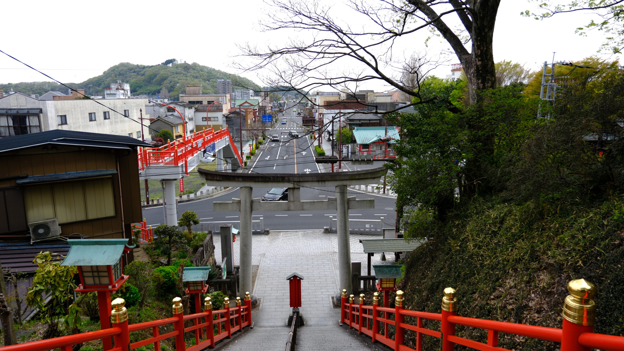 足利織姫神社　階段