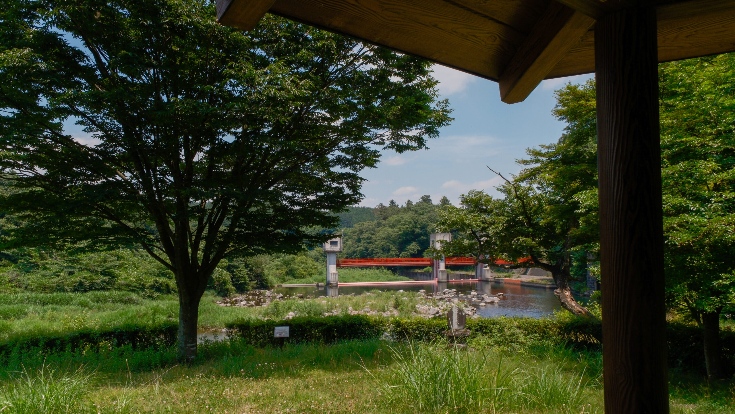 那須疏水公園 東屋からの景色