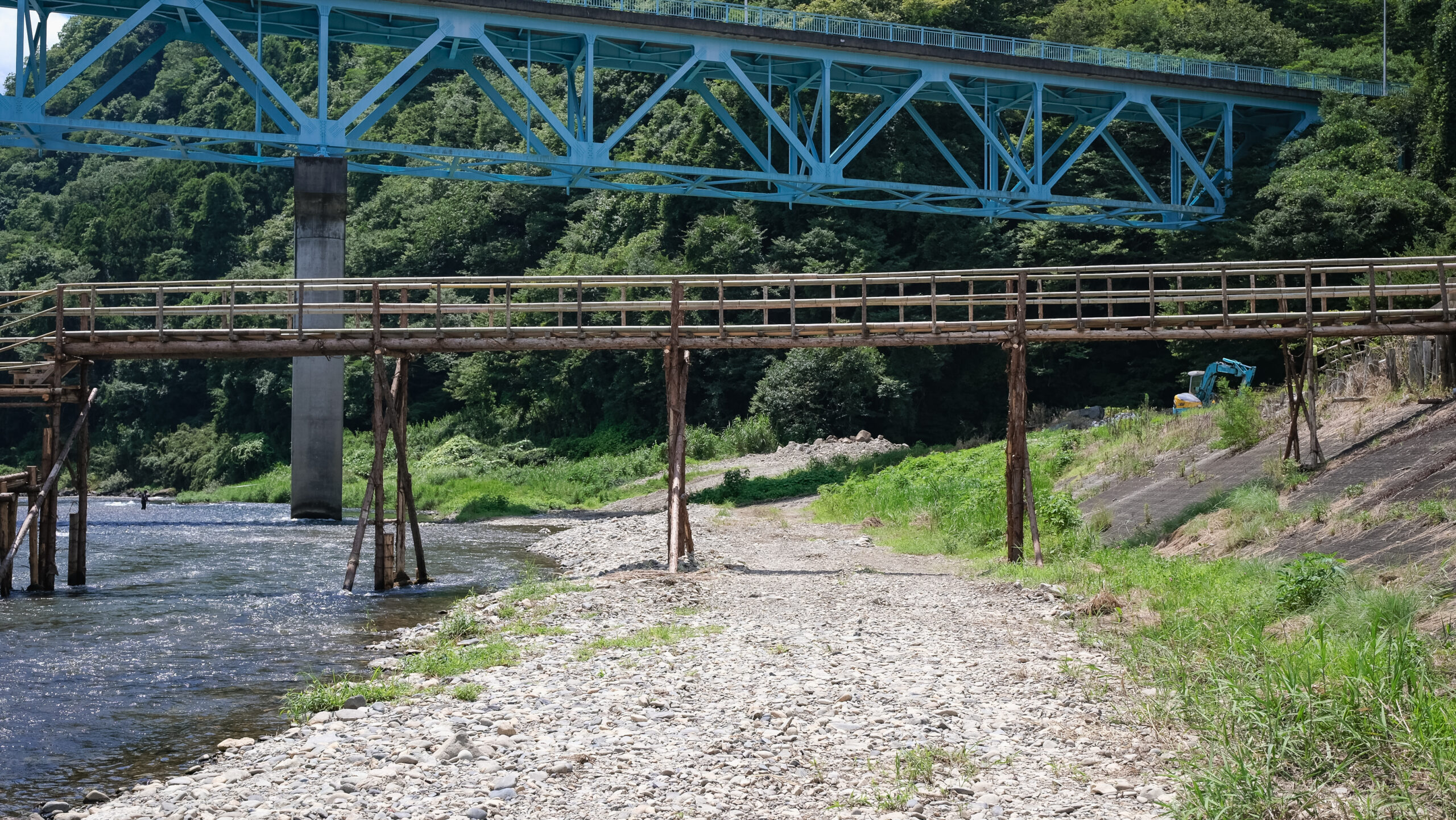 白糸の滝　やな