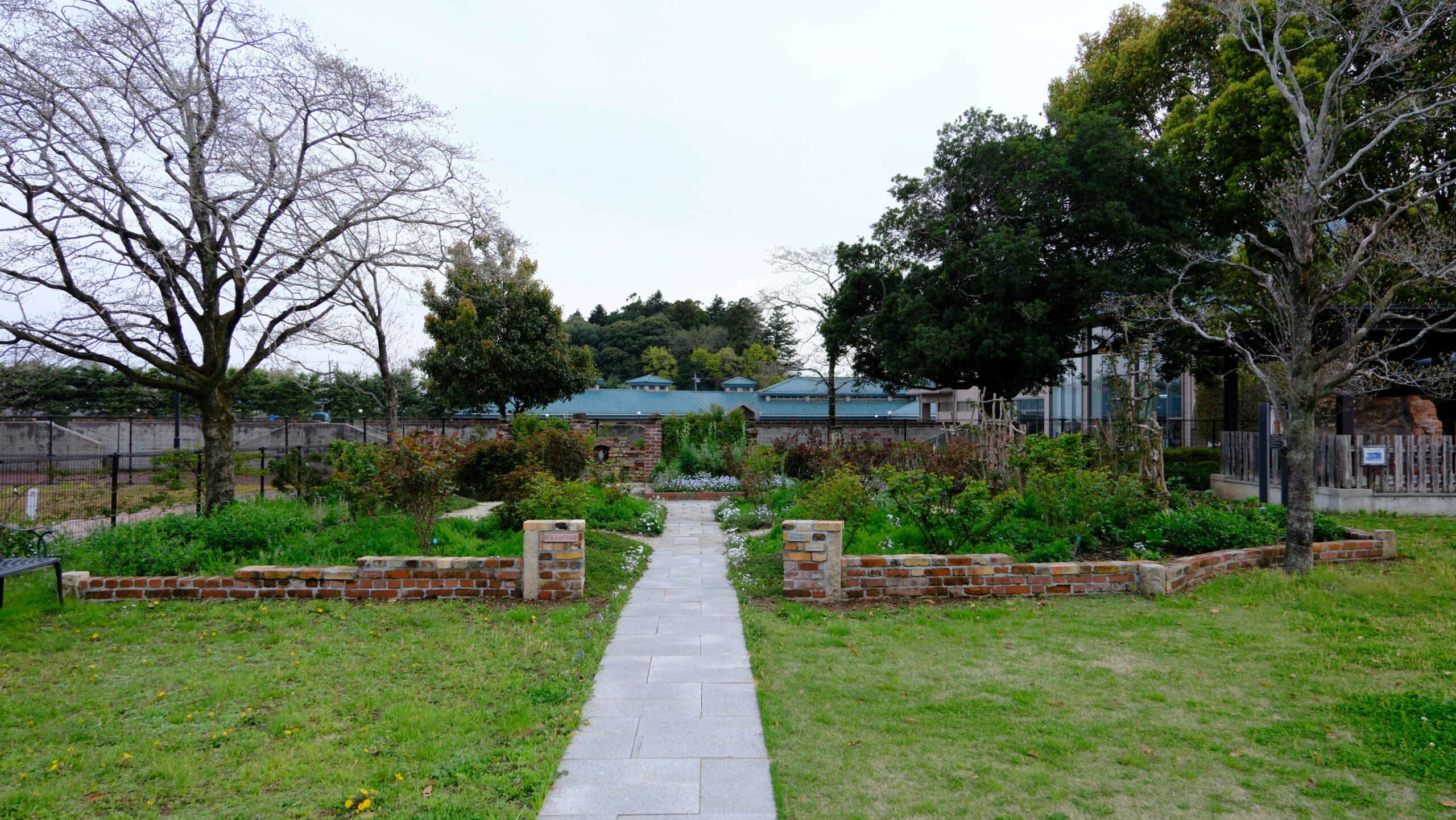 野木町煉瓦窯　殿堂入りのバラ園