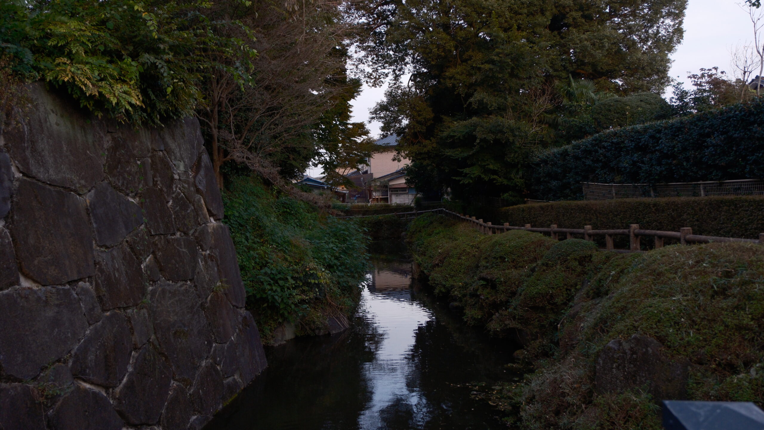 上三川城址公園　堀