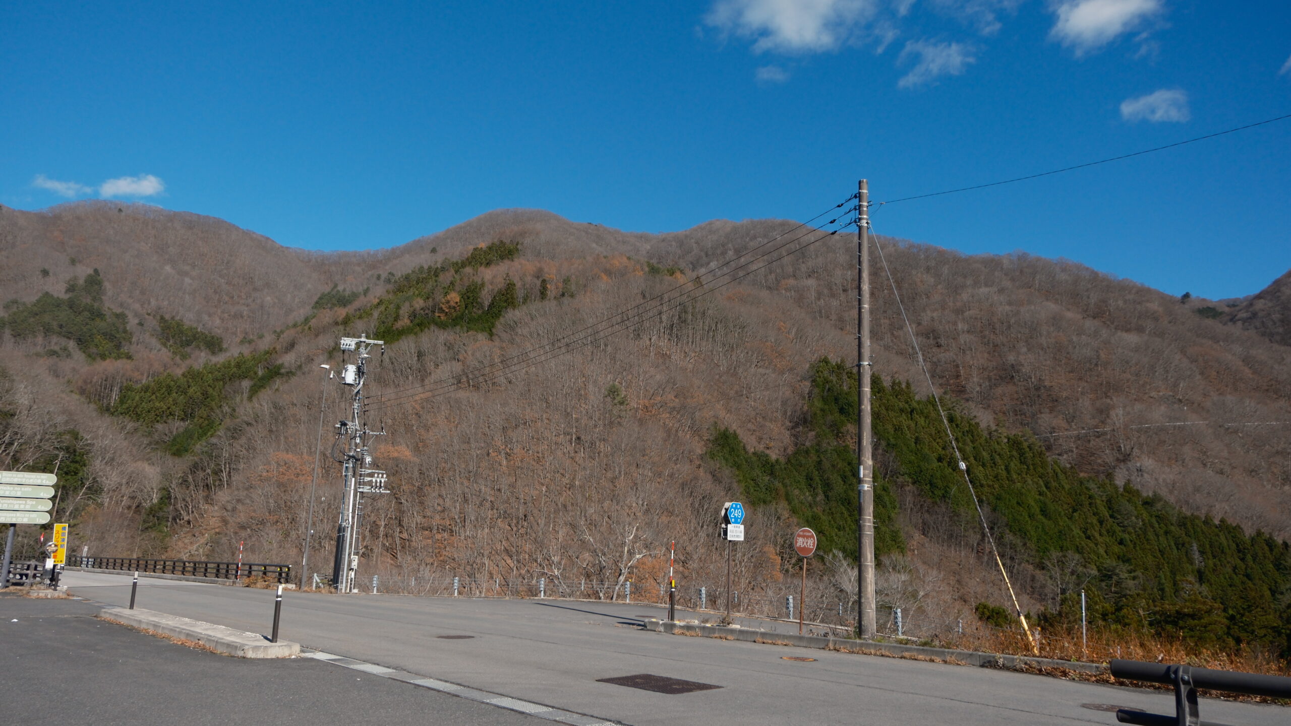 日光　県道249号線