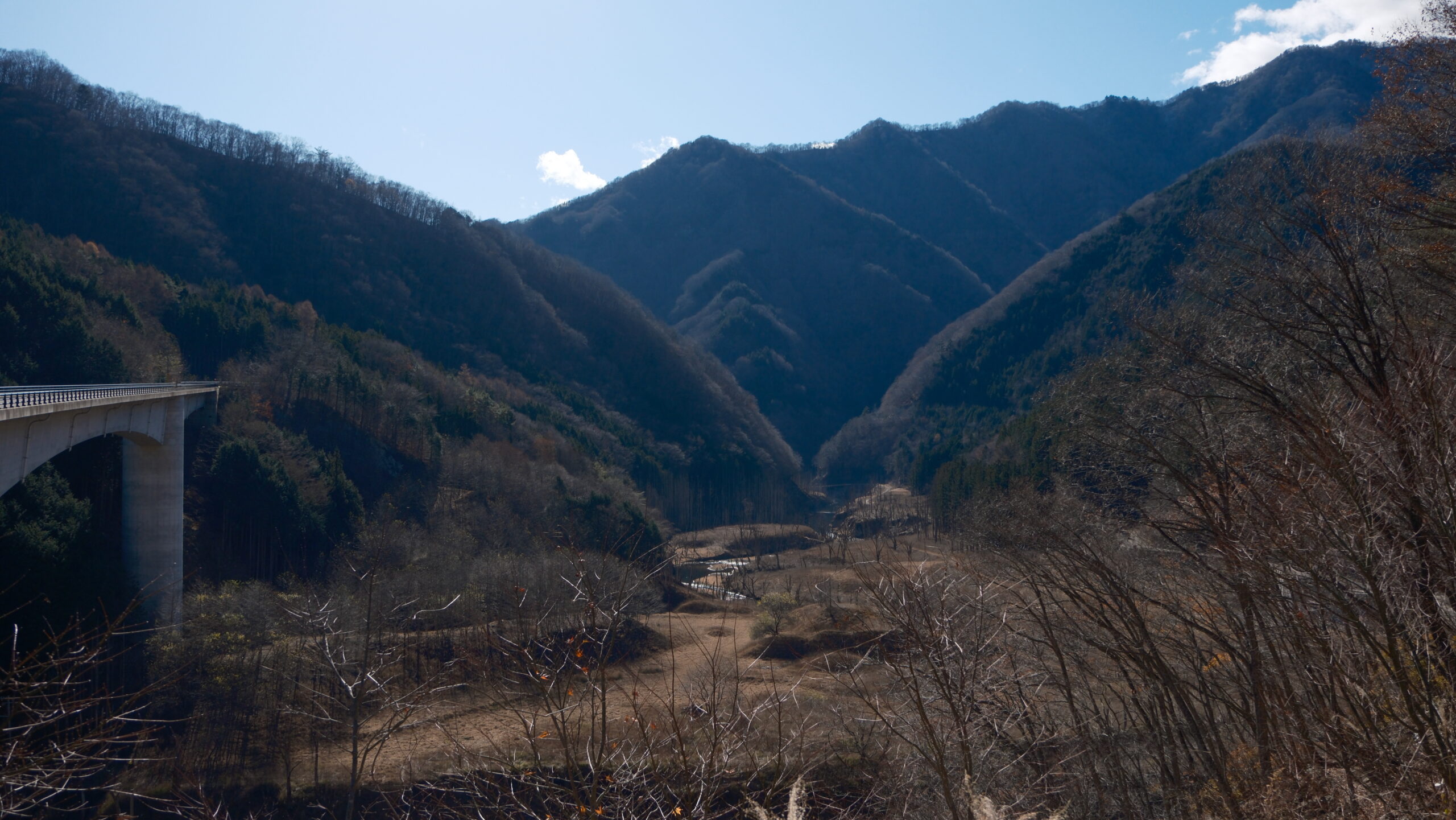 臼の平紅葉大橋　景色