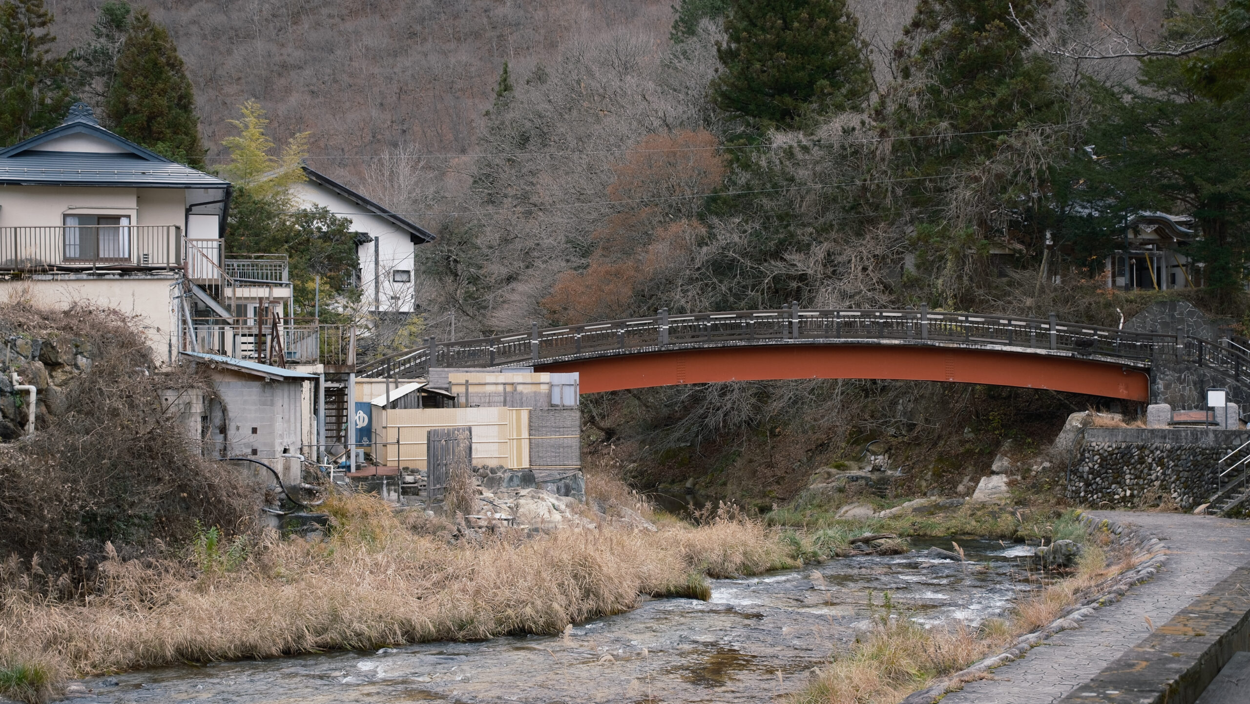 平家集落　湯前橋　日光湯西川