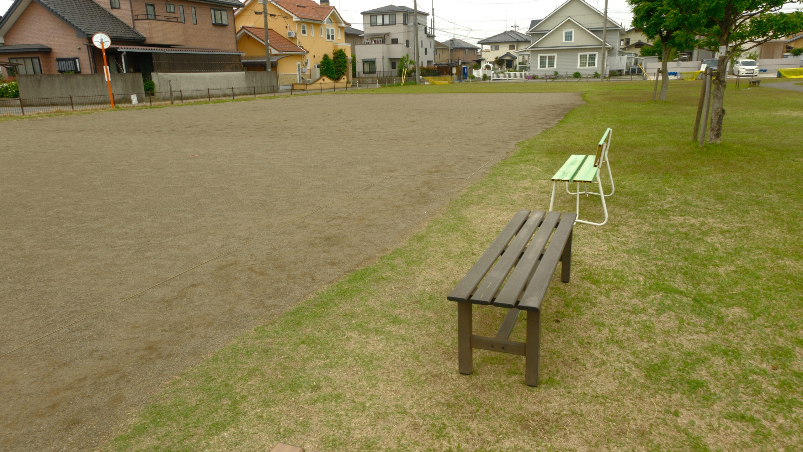 文教公園　ベンチ