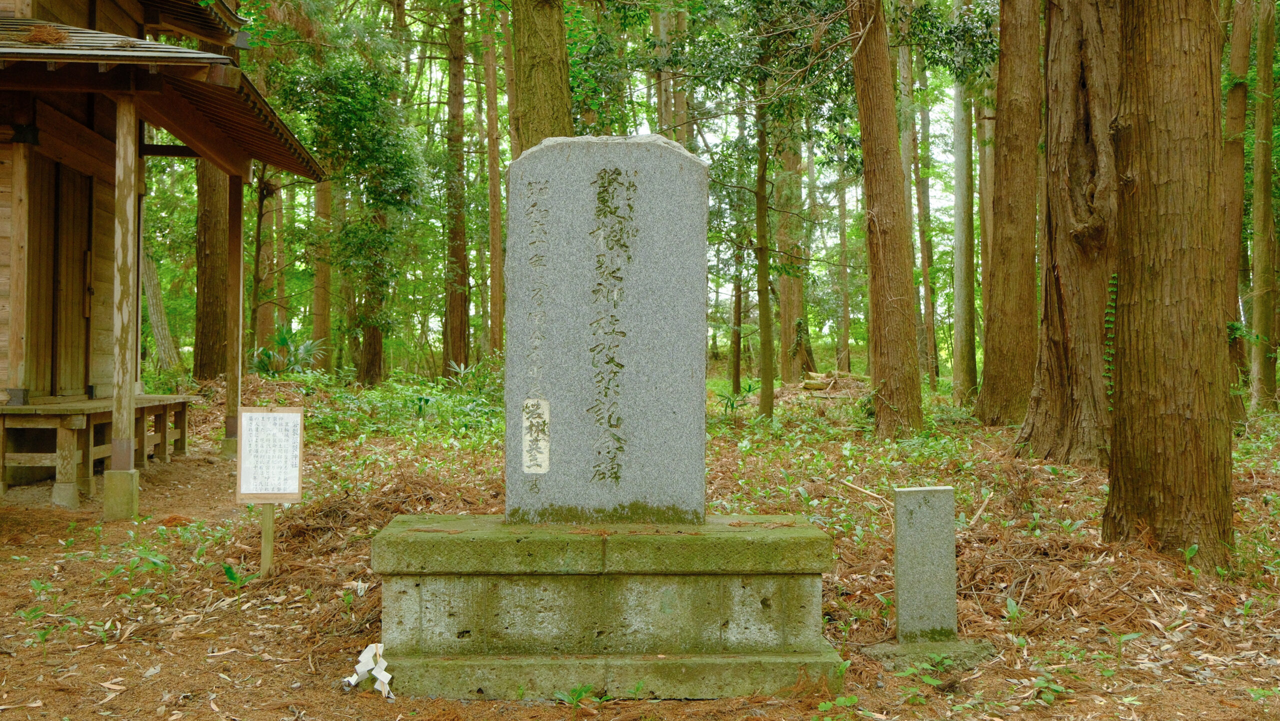 磐裂根裂神社　下野市　石碑
