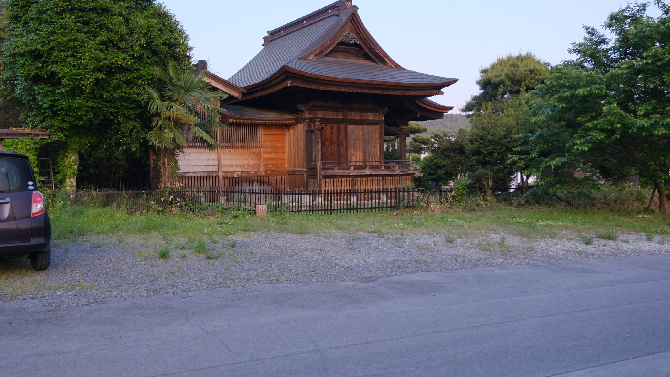 別雷神社　駐車場　那珂川
