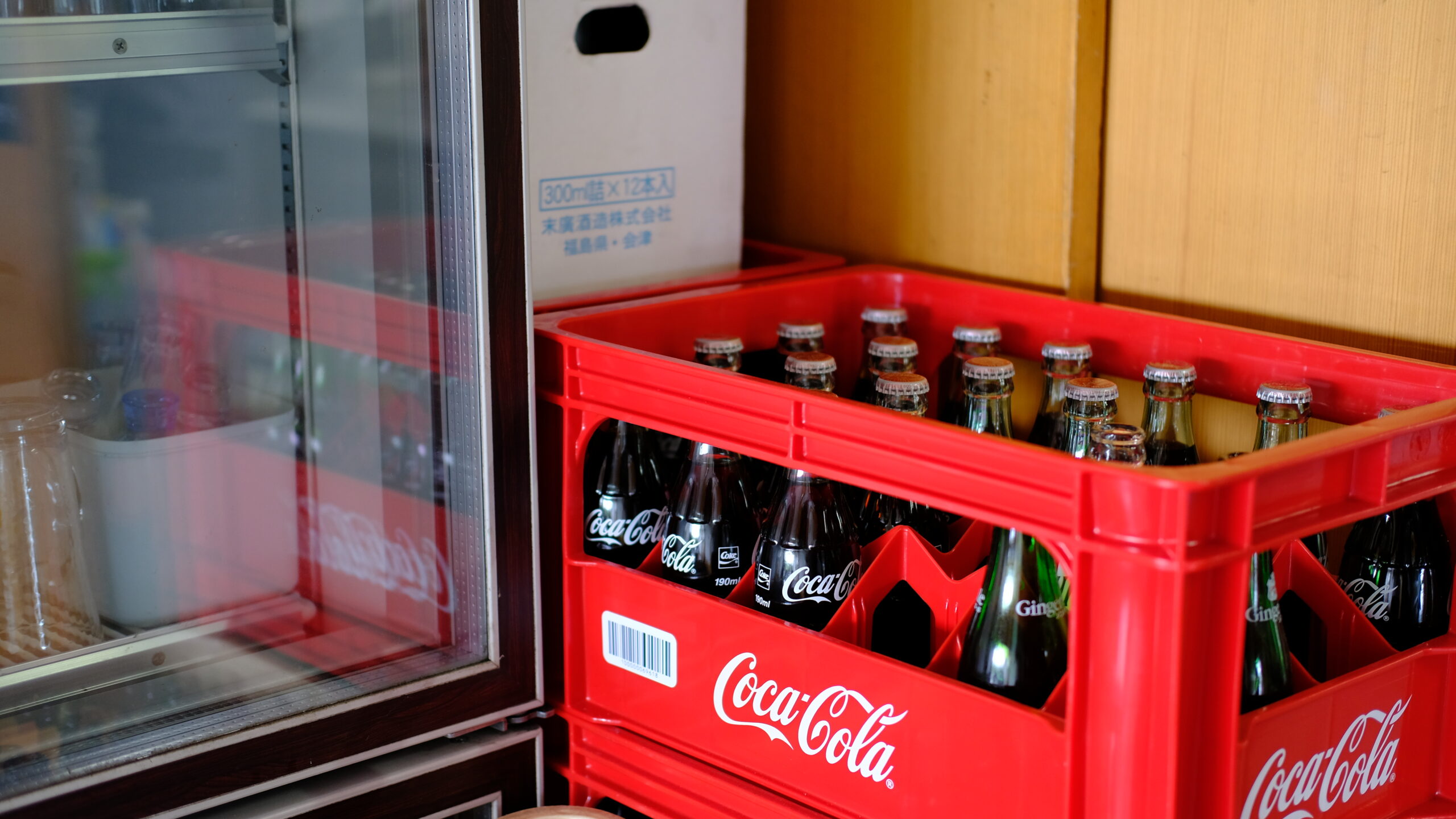 粟野町観光やな　瓶コーラ