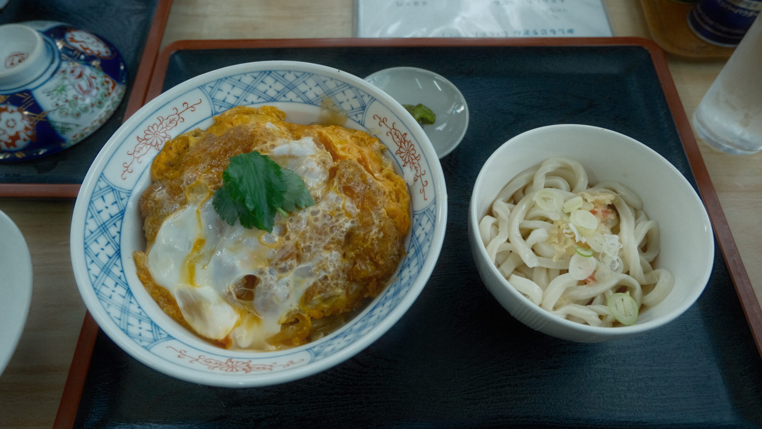 ランチ　カツ丼セット　みつわ