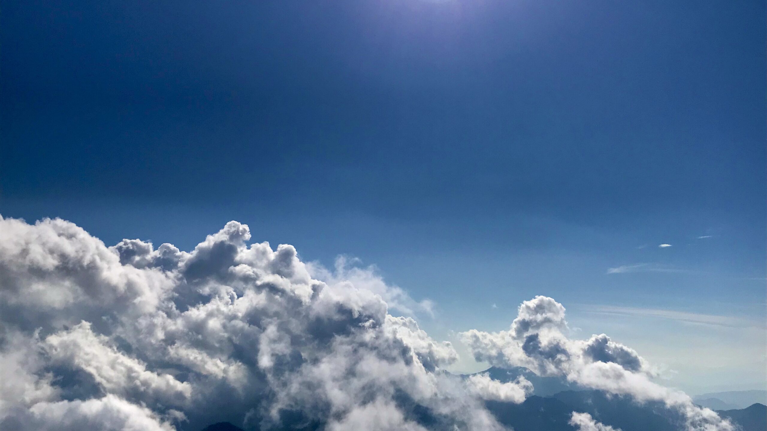 男体山　雲海