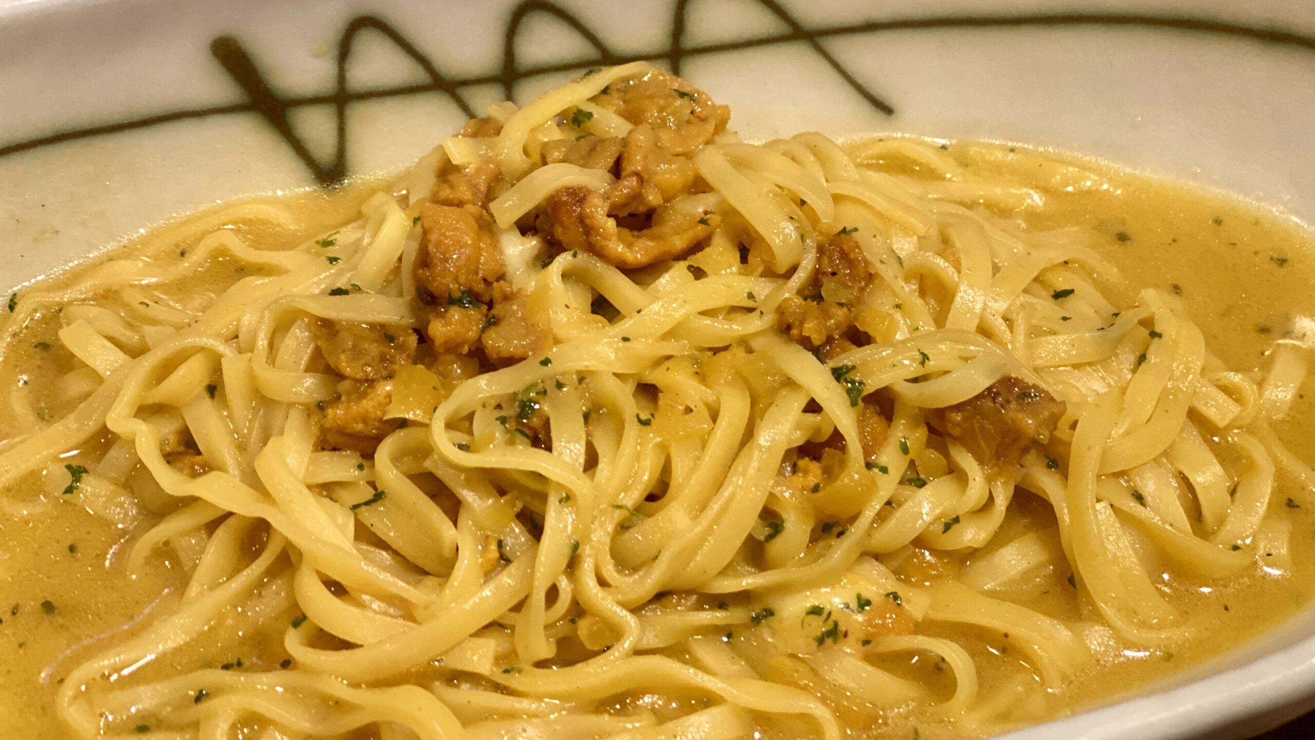 ウニのパスタ　アイローネ　宇都宮市