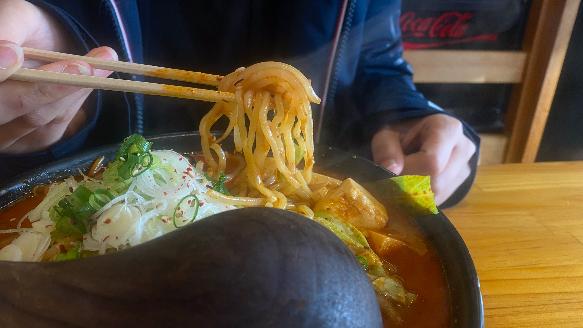 幸麺　麻婆味噌らーめん　麺