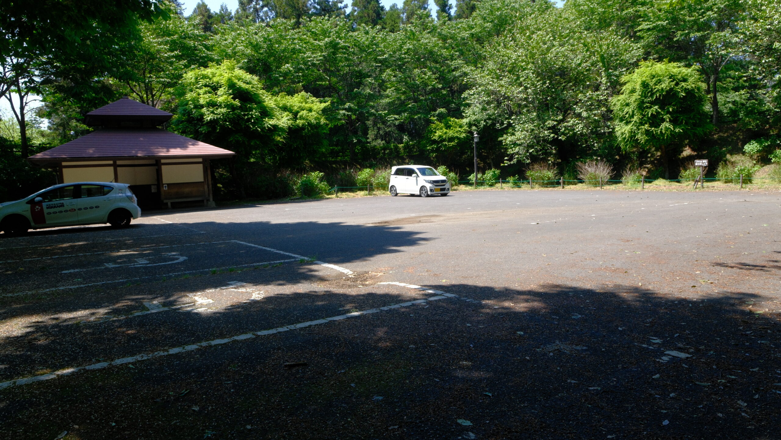 黒羽城址公園　本丸駐車場