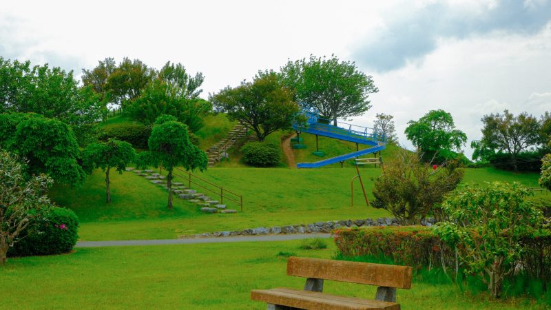 蔓巻公園　ローラー滑り台