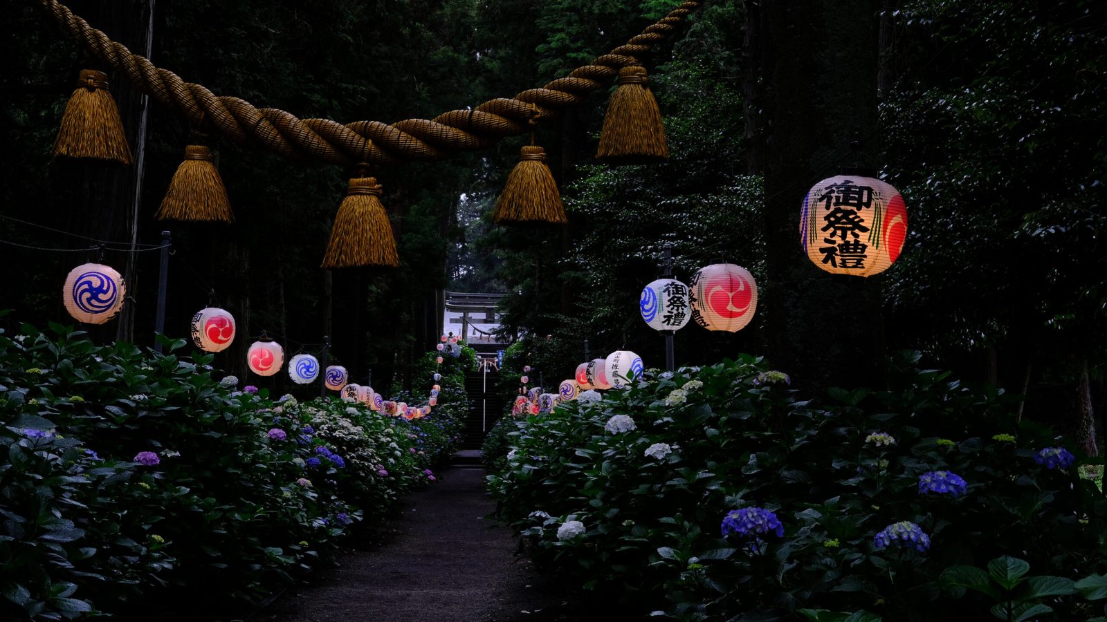 栃木県鹿沼市 磯山神社 あじさい祭り