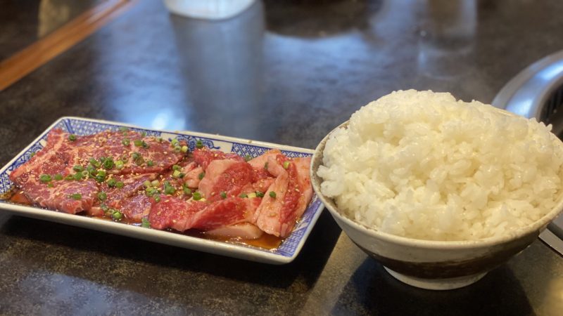 焼肉の田原（栃木県宇都宮市）カルビ・とも三角定食ランチ